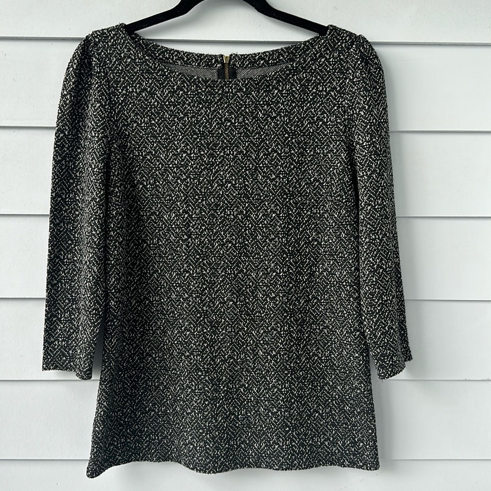 ☀️BOGO Item Ann Taylor LOFT Black and White 3/4 Sleeve Blouse☀️
